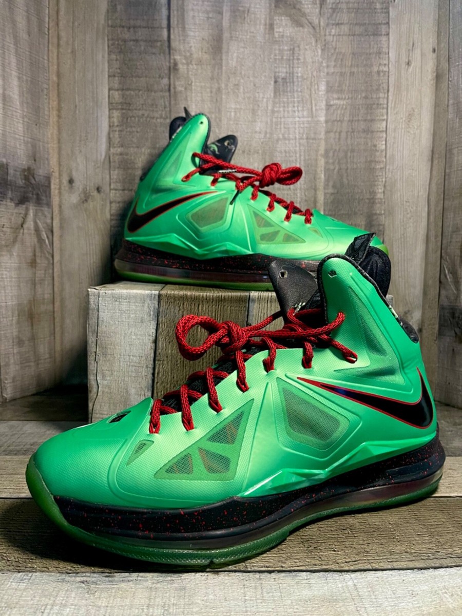 2012 Nike LeBron (10)X Cutting Jade (541100-303)Mid BBall Sneakers