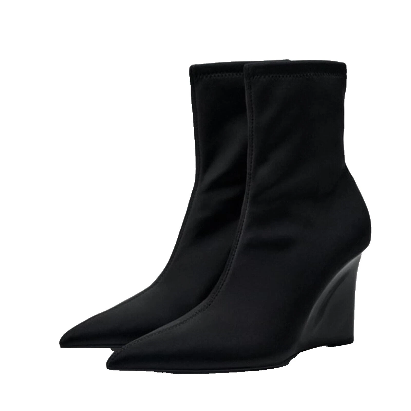 Cuña Zara mujer negro