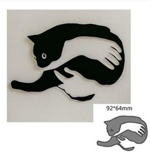 Metal Cutting Dies Cut Animal Cat Decoration Scrapbook Craft Stencils Embossing