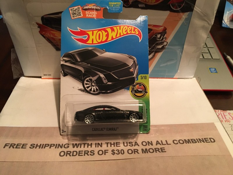 HOT WHEELS CADILLAC ELMIRAJ BLACK HW EXOTICS 5/10 VHTF!!!