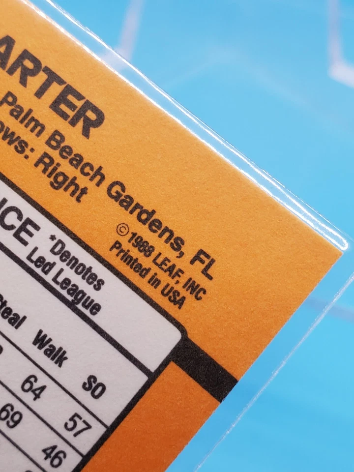 Rare Gary Carter Donruss 1989 Baseball Error Card No Dot After Inc #53 Mets - Image 3 of 3