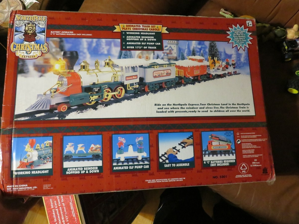 Northpole Christmas Express Animated Train Set Battery Northpole Christmas Express Animated Train Set Battery