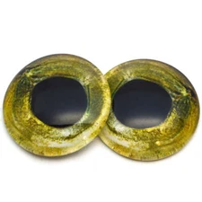 Pair Sockeye Salmon Fish Glass Eyes Jewelry Dolls Taxidermy Flatback Cabochons