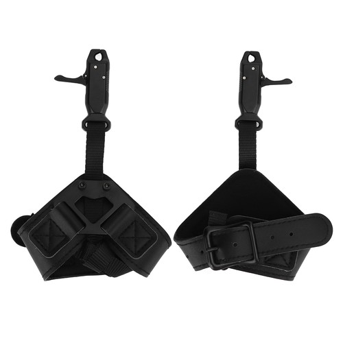 ()Bow Release Aid Archery Adjustable Compound Bow Wrist Strap Shooting Hunting A - Picture 19 of 22