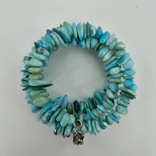 Armreif Armband Damen Schmuck handarbeit Perlen Türkis Grün Charm universalgröße - Bild 2 von 9