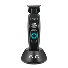 StyleCraft Saber Cordless Hair Trimmer W/Digital Brushless Motor Black  SC403B