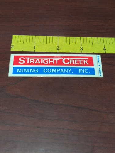 Straight Creek Mining Company Inc. Coal Mining Sticker Harlan KY