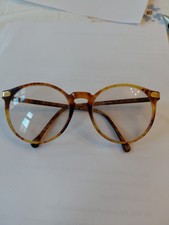 Jil Sander Vintage Hornbrille Damen,90er Jahre, Sch&ouml;nes braun melliertes Gestell
