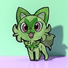 Sprigatito Pokemon Embroidery Patch 4.00" X 3.26"