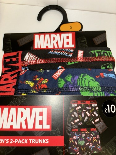 Marvel Men’s 2 Pack Trunks Size Small - Picture 2 of 3