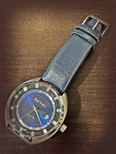 Paul Smith Steering Solar Tech Watch Navy 44mm Leather Strap Collectible A1770