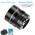 7artisans 50mm F1.2 Large Aperture Manual Bokeh Lens for E X Z M4/3 Mount Camera