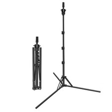 Foldable Mannequin Head Stand, Upgrade Adjustable Wig Stand Tripod, Metal Man...