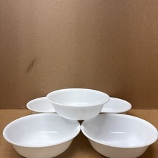 Set Of 5 Corelle Plain White Cereal Bowl 6 1/4"