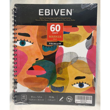 9"x12" Marker Paper Pad Sketchbook, 120 GSM/73 lb 60 Sheets