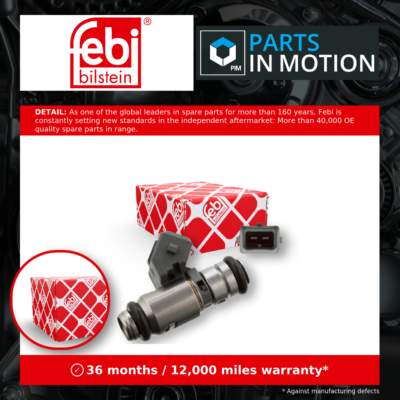 Petrol Fuel Injector fits FORD KA 1.3 02 to 06 BAA Nozzle Valve 1149646 Febi New