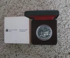 1981 ROYAL CANADIAN MINT PROOF SILVER DOLLAR STEAM LOCOMOTIVE TRAIN COIN