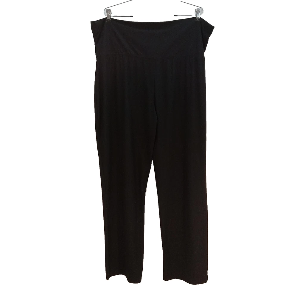 Bobbie Brooks Leggings Mujer 3x Negro Cintura Alta Elastizado Yoga 45" Largo 32" Insm Foto 2 de 4