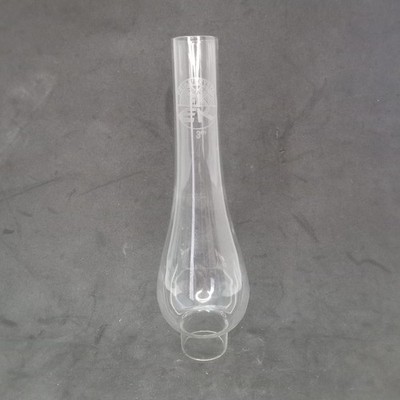 Vintage Cheri Prima Crystal Clear Glass Lamp Chimney For Oil Lamp 7-5/8''