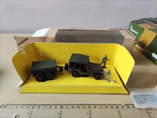 SOLIDO, JEEP WILLYS + REMORQUE 1/43e