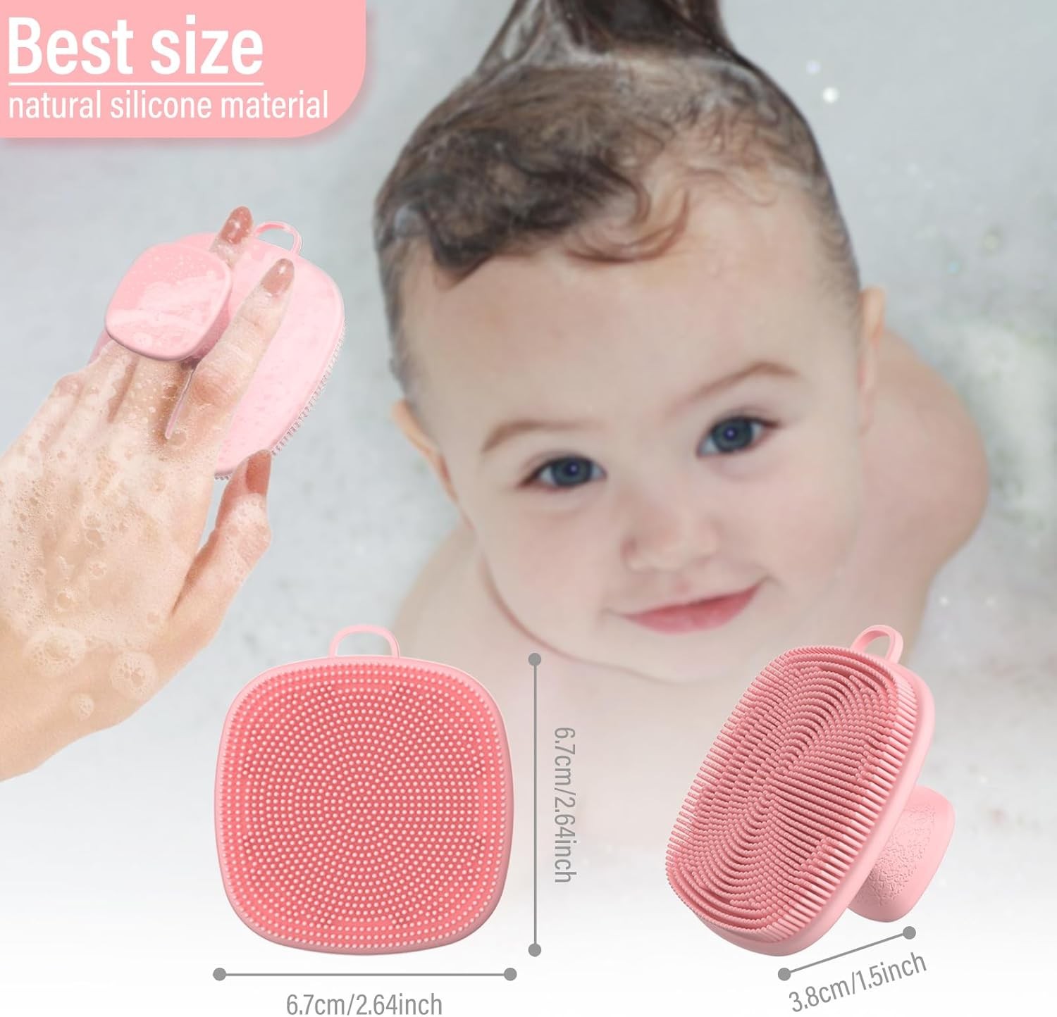 2 Pack Face Scrubber,Silicone Facial Cleansing Brush for Men & Women,Reusable Ge