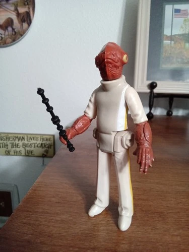 Vintage Star Wars 1982 Admiral Ackbar Figure Complete! HK UNITOY VARIANT *READ*!