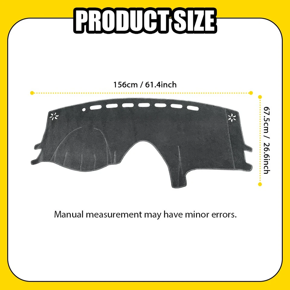 Cubierta de tablero alfombrilla de tablero alfombrilla de tablero apta para Toyota Sienna 2004-2010 alfombrilla de tablero alfombra OEM Foto 3 de 4