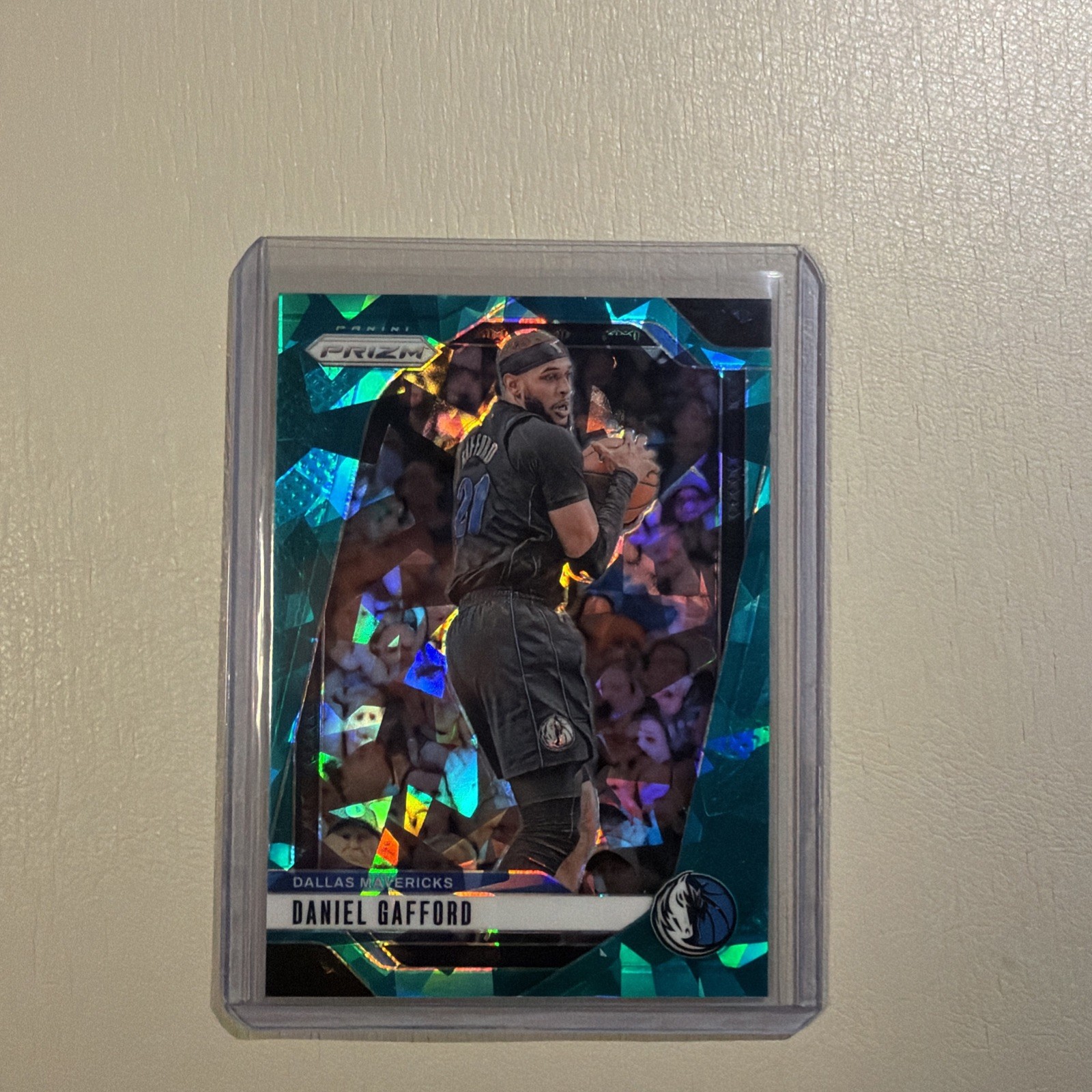 2024-25 Panini Prizm Teal Ice Prizms #124 Daniel Gafford Mavericks /225