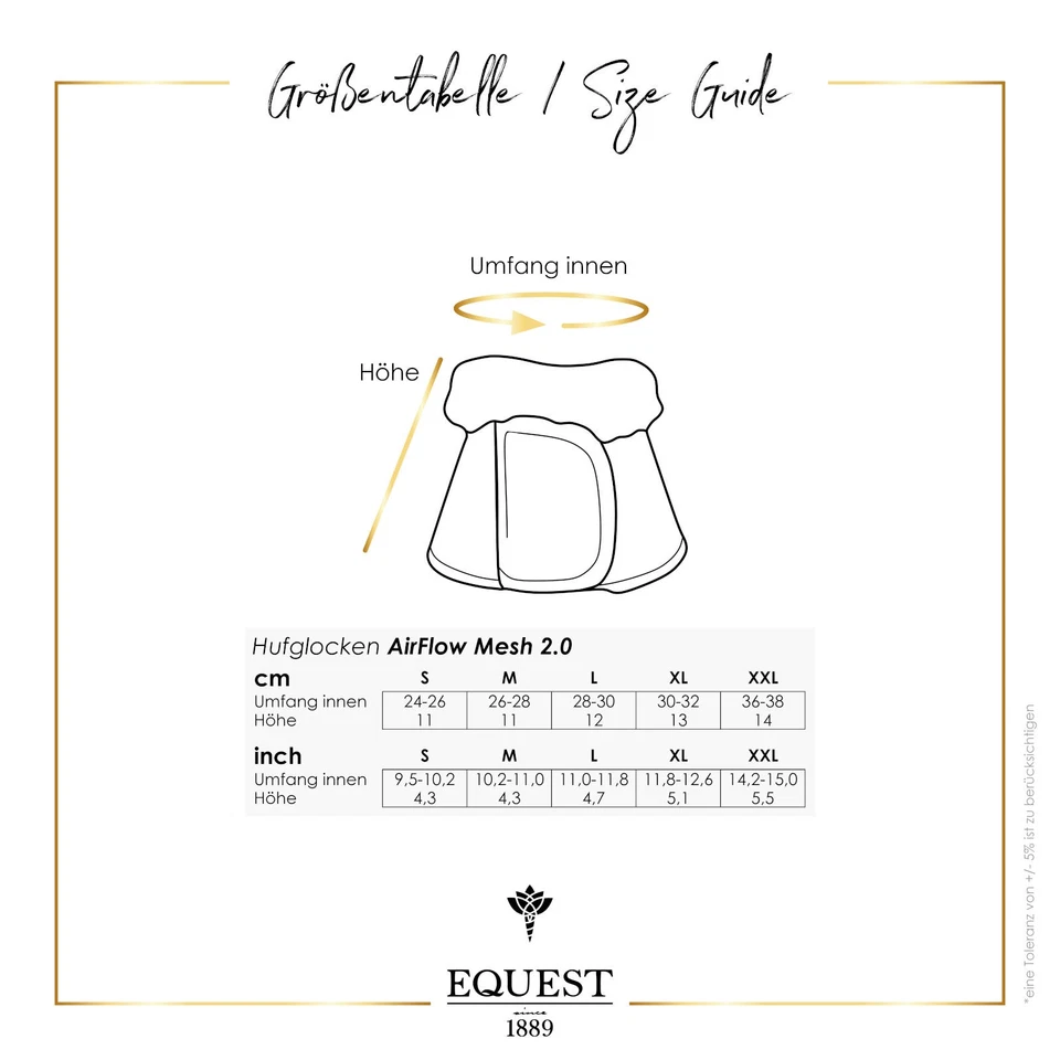 Equest Hufglocke Air Flow Mesh 2.0, 2er Set, schwarz, L / Full - schützt den Huf - Bild 2 von 2