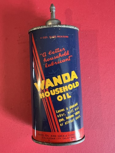 VINTAGE ADVERTISING WANDA HANDY OILER OIL TIN CAN | eBay
