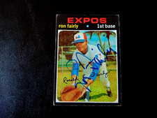Ron Fairly Autographed 1971 Topps Baseball Montreal Expos Card 315 1st Base Auto