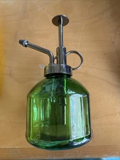 Glass Plant Mister Spray Bottle, 6.5" Tall Vintage Plant Spritzer Watering