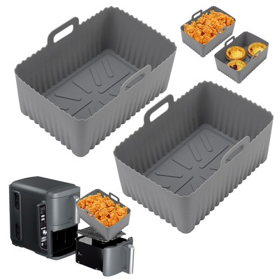 2pcs Airfryer Silikonform Für Ninja AF400EU AF451EU 9.5L Heißluftfritteuse Set