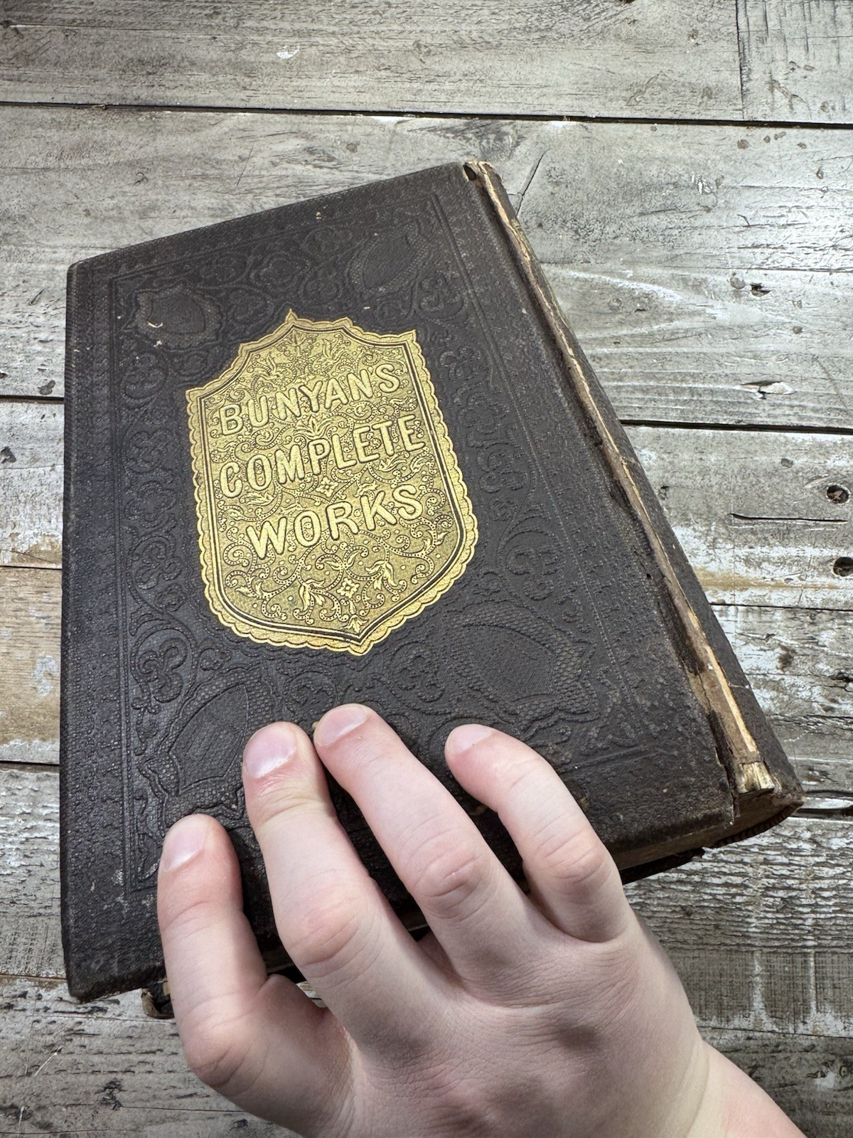 1866 Antique Classic Book “The Works of John Bunyan” Illustrated, 2-vol's-in-1