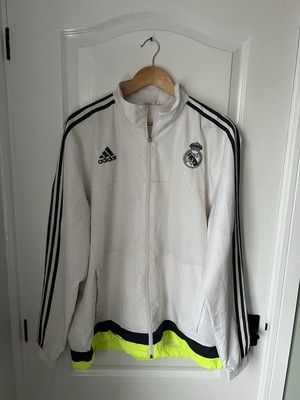ORIGINAL AUTHENTIC Real Madrid 15/16 Jacke Vintage Football Shirt Trikot