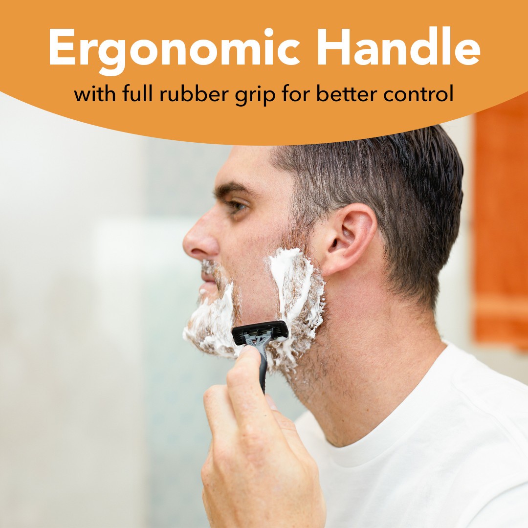 BIC Flex 4 Sensitive, 4-Blade Men's Disposable Razor, 10 Count