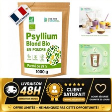 Psyllium Blond Bio Poudre 500g Detox Organica Fibres Transit Vegan