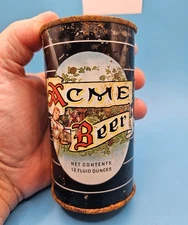 Acme "Hop Bine" IRTP Flat Top Beer Can - Acme Brewing, San Francisco, CA