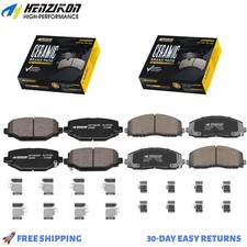 Ceramic Front & Rear Brake Pads for Dodge Gra...