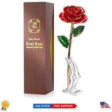24K Gold Dipped Infinity Rose - Eternal Love Decor for Special Occasions