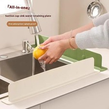 1pcs Silicone Kitchen Sink Water Splash Guard Washing Basin Anti-splash Stopper