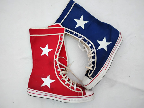 TRUE VINTAGE FLAGG BROS SUPER ALL-STAR HIGH TOP SNEAKERS SHOES BASKETBALL RARE