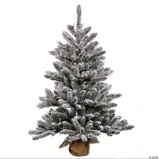 Vickerman 24" Flocked Anoka Pine Artificial Christmas Tree, Unlit
