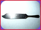 Gorham Sterling Silver Cake Saw, Dated 1890, Serrated Blade, Etched Handle