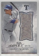 2015 Topps Triple Threads Unity Single Jumbo Relics 4/36 Leonys Martin 0v1