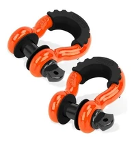 LIBERRWAY Shackles 3/4" (2 Pack) D Ring Shackle Rugged Off Road Shackles
