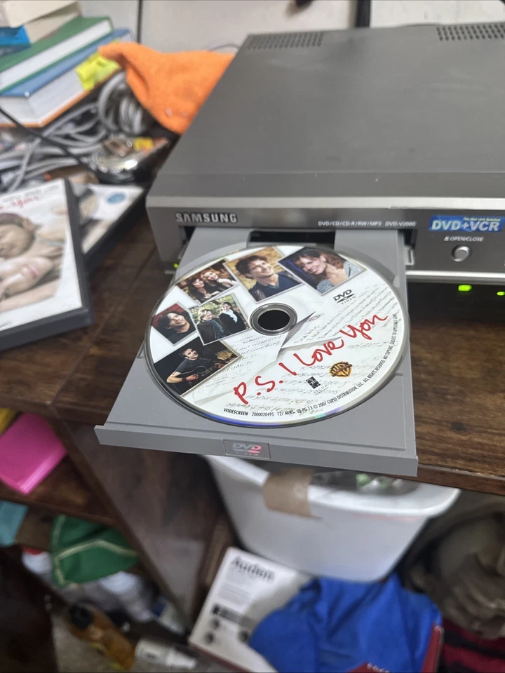 Samsung DVD/VHS DVD-V2000 Dual Deck VCR Combo 4 Cabeças Hi-Fi Estéreo Sem Controle Remoto - Imagem 3 de 4