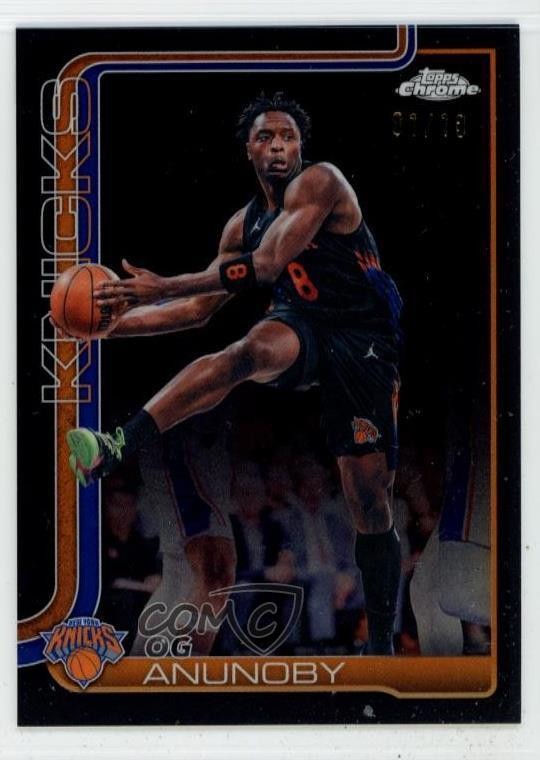 2025-26 Topps Chrome Update Black Refractor 1/10 OG Anunoby #43 6m7