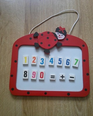 Kinder kleine, Marienkäfer Magnettafel mit Zahlen