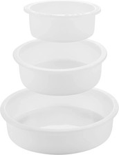 3 Deep Circle Silicone Molds for Resin, Large Resin Mold Glossy Deep round Molds